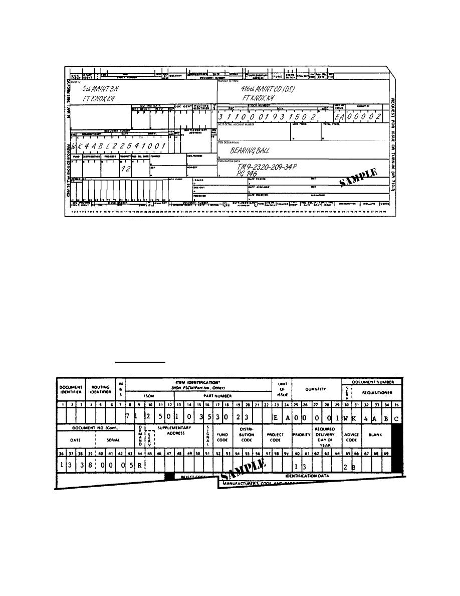 Completion of DD Form 1348-6 - Basic Supply Procedures